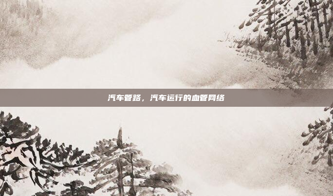 汽车管路，汽车运行的血管网络