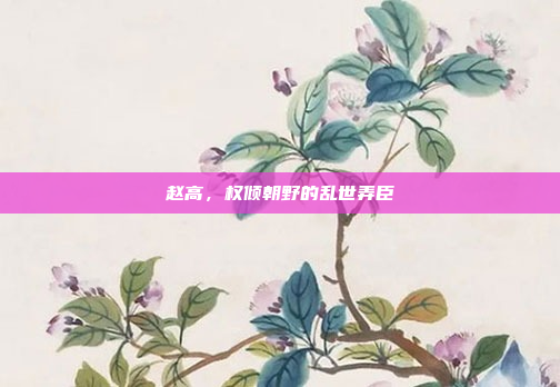 赵高，权倾朝野的乱世弄臣