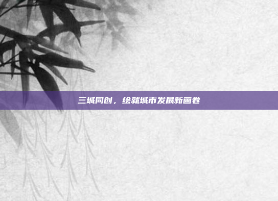 三城同创，绘就城市发展新画卷
