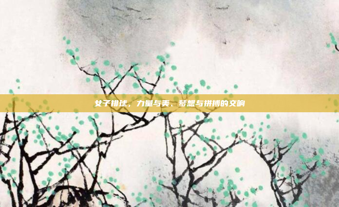 女子排球，力量与美、梦想与拼搏的交响