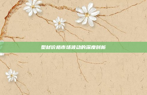 型材价格市场波动的深度剖析