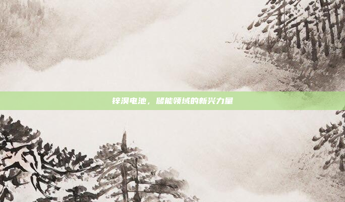 锌溴电池,储能领域的新兴力量