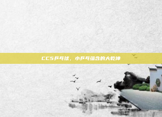 CC5乒乓球,小乒乓蕴含的大乾坤