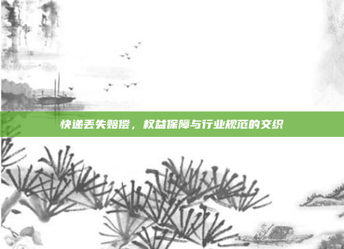 快递丢失赔偿,权益保障与行业规范的交织