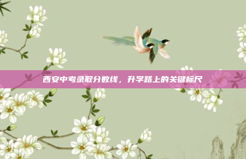 西安中考录取分数线，升学路上的关键标尺