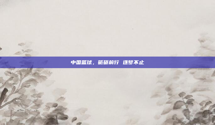 中国篮球，砥砺前行 逐梦不止