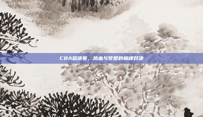 CBA总决赛,热血与梦想的巅峰对决