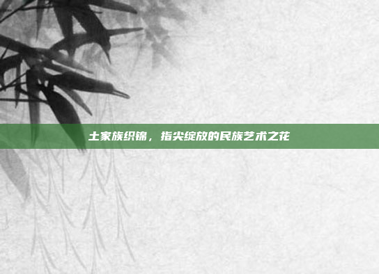 土家族织锦，指尖绽放的民族艺术之花