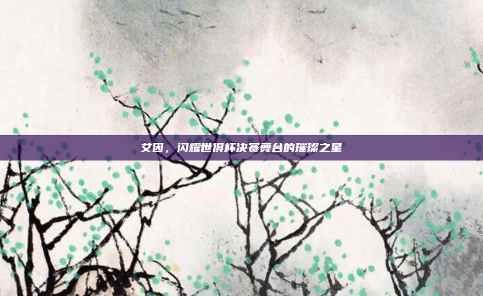 艾因，闪耀世俱杯决赛舞台的璀璨之星