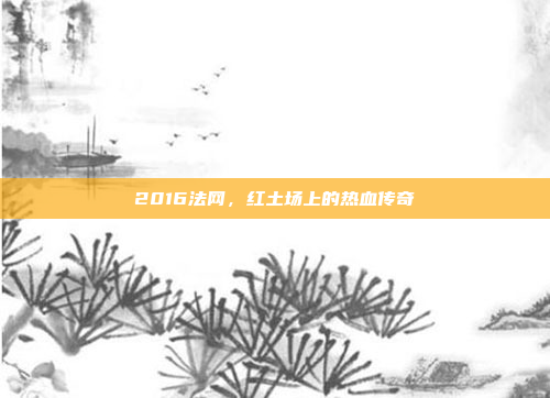 2016法网，红土场上的热血传奇