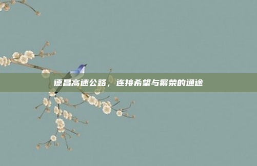 德昌高速公路，连接希望与繁荣的通途