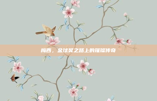 梅西，金球奖之路上的璀璨传奇