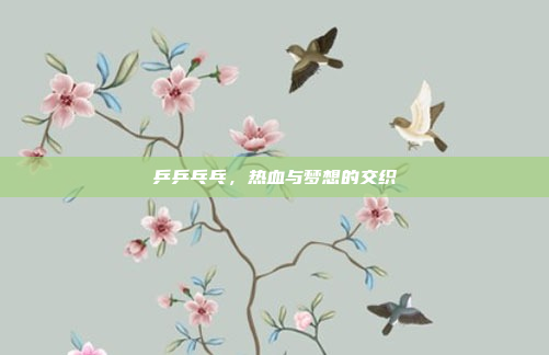 乒乒乓乓，热血与梦想的交织