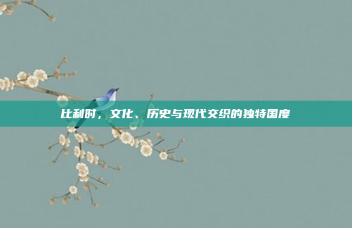 比利时，文化、历史与现代交织的独特国度