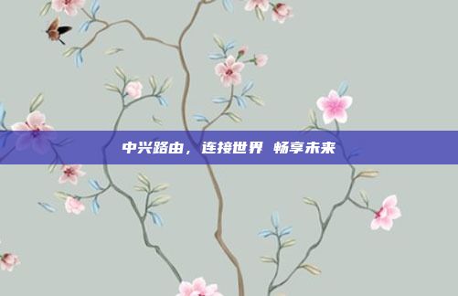 中兴路由，连接世界 畅享未来