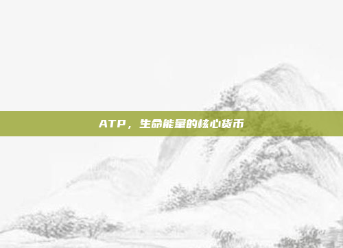 ATP，生命能量的核心货币
