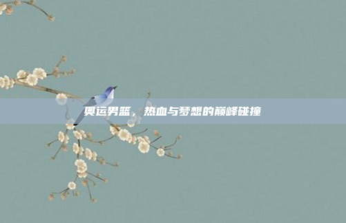 奥运男篮，热血与梦想的巅峰碰撞