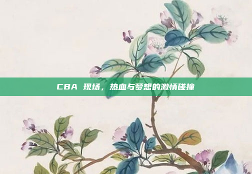 CBA 现场，热血与梦想的激情碰撞