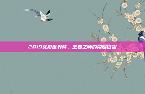 2019女排世界杯，王者之师的荣耀征程