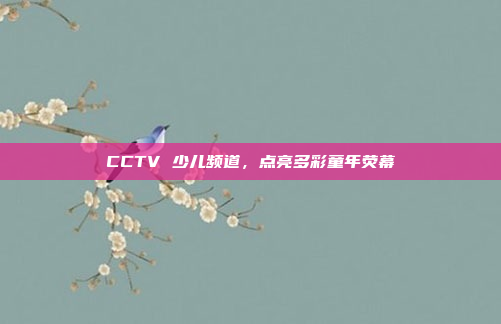 CCTV 少儿频道，点亮多彩童年荧幕