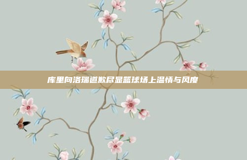 库里向洛瑞道歉尽显篮球场上温情与风度