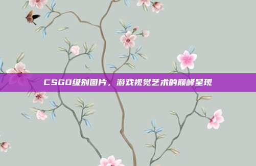 CSGO级别图片，游戏视觉艺术的巅峰呈现