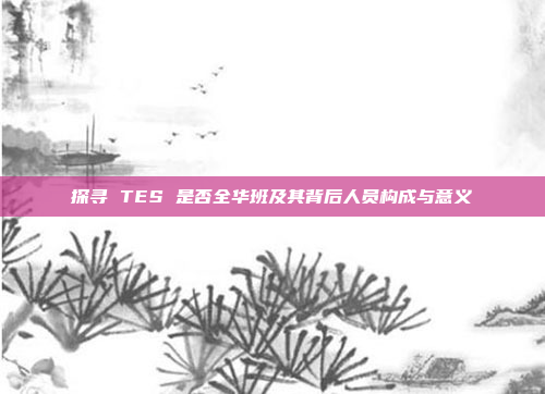 探寻 TES 是否全华班及其背后人员构成与意义