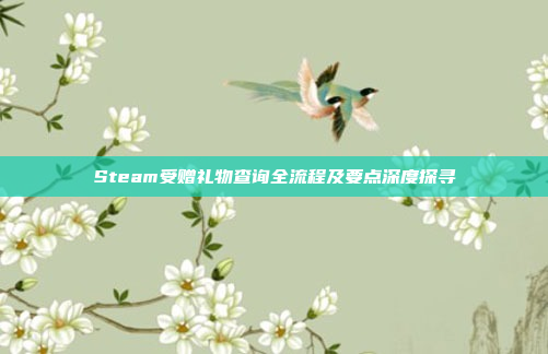 Steam受赠礼物查询全流程及要点深度探寻