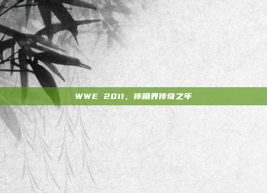 WWE 2011，摔角界传奇之年