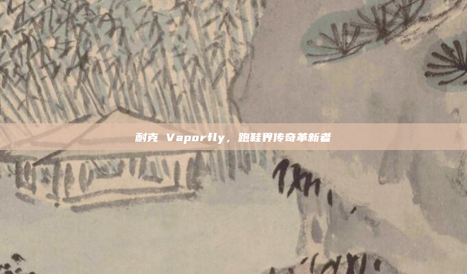 耐克 Vaporfly，跑鞋界传奇革新者