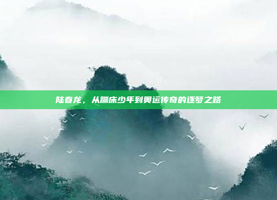 陆春龙，从蹦床少年到奥运传奇的逐梦之路