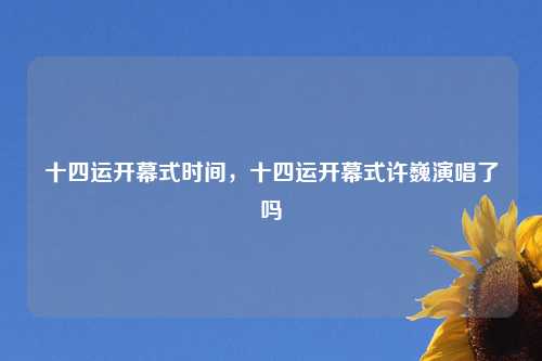 十四运开幕式时间，十四运开幕式许巍演唱了吗