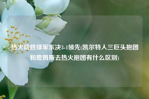 热火险胜绿军东决3-1领先(凯尔特人三巨头抱团和詹姆斯去热火抱团有什么区别)
