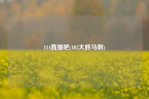 114直播吧(105大胜马刺)
