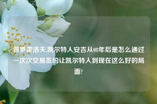 普罗霍洛夫,凯尔特人安吉从08年后是怎么通过一次次交易签约让凯尔特人到现在这么好的局面?