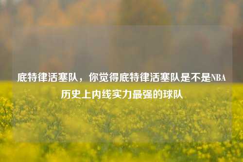 底特律活塞队，你觉得底特律活塞队是不是NBA历史上内线实力最强的球队