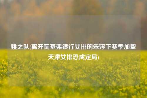 姚之队(离开瓦基弗银行女排的朱婷下赛季加盟天津女排恐成定局)