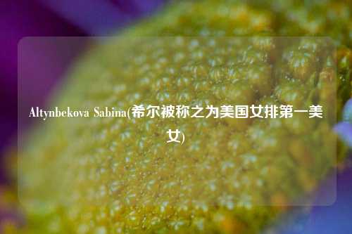 Altynbekova Sabina(希尔被称之为美国女排第一美女)