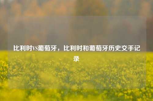 比利时VS葡萄牙，比利时和葡萄牙历史交手记录