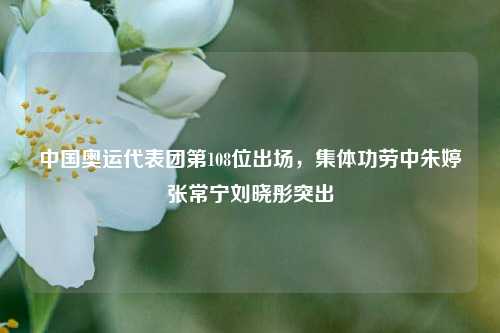 中国奥运代表团第108位出场,集体功劳中朱婷张常宁刘晓彤突出