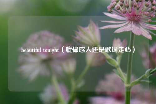 beautiful tonight（旋律感人还是歌词走心）